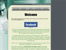 Tablet Screenshot of marylandmissing.com